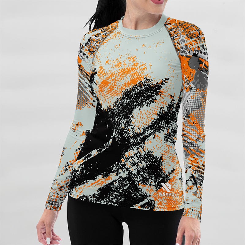 Rashguard Abstrait Performance - Femme Votre Rash Guard, Votre Mérite | Rashu