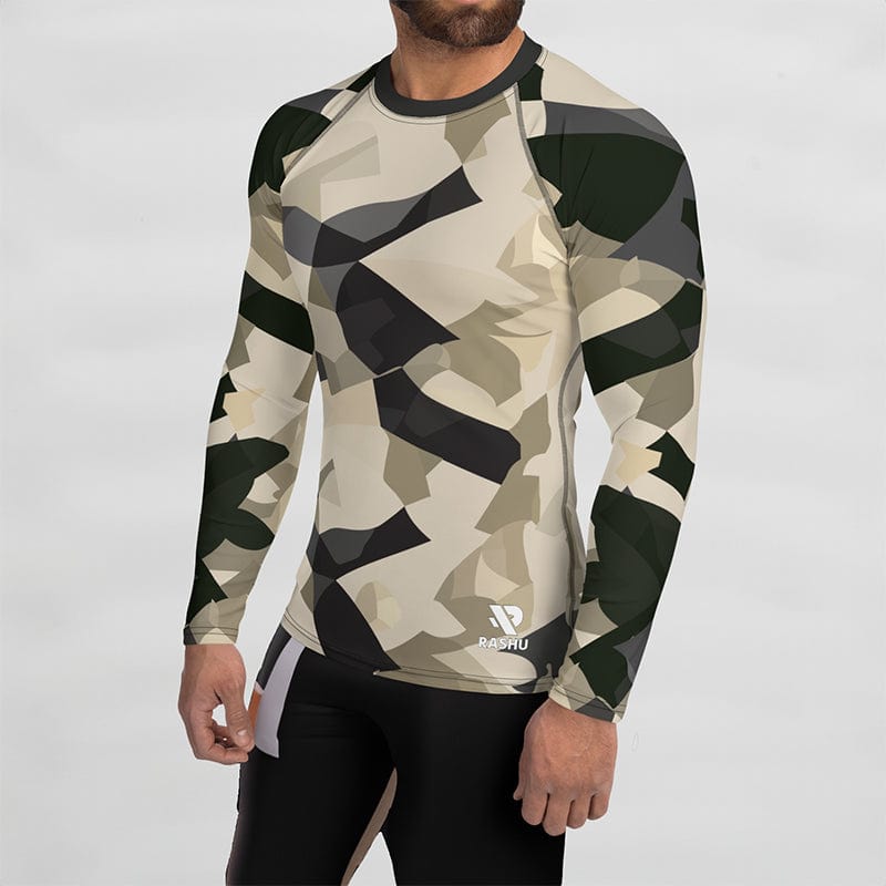 Rashguard Beige Camo - Homme Rashu | Shop de Rash Guards Numéro 1