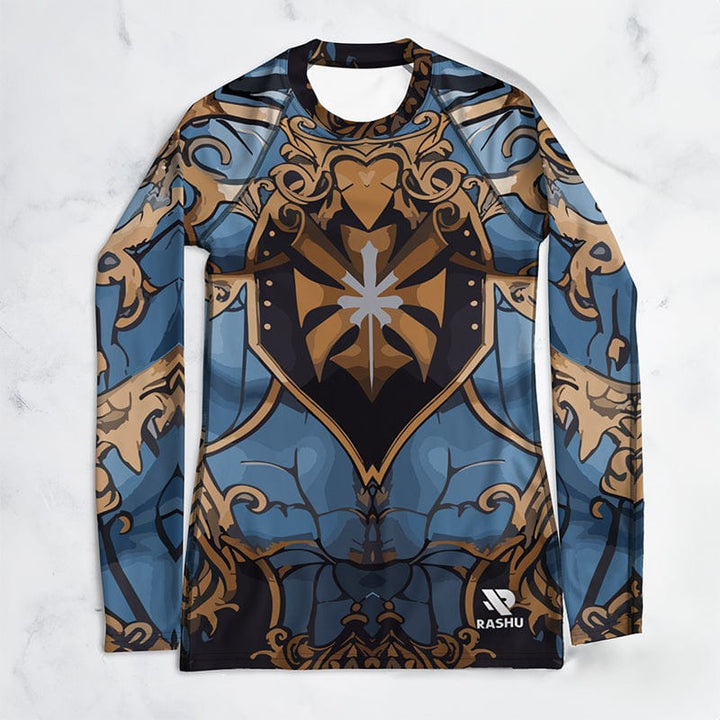 Rashguard Chevalier Azur - Femme Votre Rash Guard, Votre Mérite | Rashu