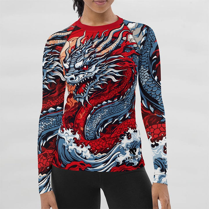 Rashguard Dragon Impérial - Femme Votre Rash Guard, Votre Mérite | Rashu