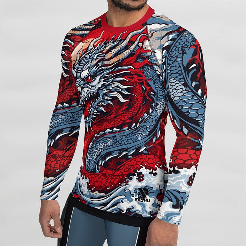 Rashguard Dragon Impérial - Homme Votre Rash Guard, Votre Mérite | Rashu