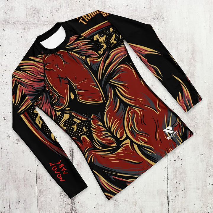 Rashguard Guerrier Flamboyant - Homme Votre Rash Guard, Votre Mérite | Rashu