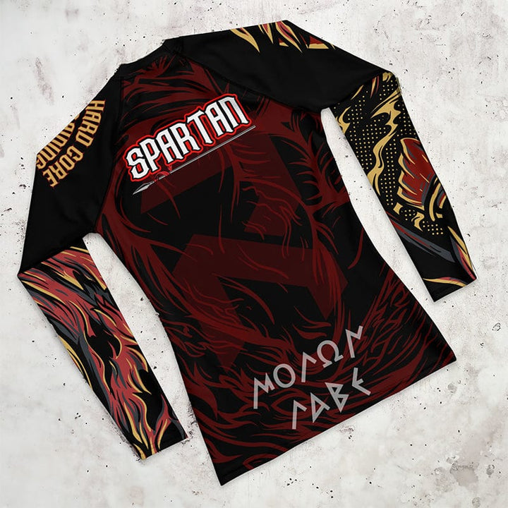 Rashguard Guerrier Flamboyant - Homme Votre Rash Guard, Votre Mérite | Rashu