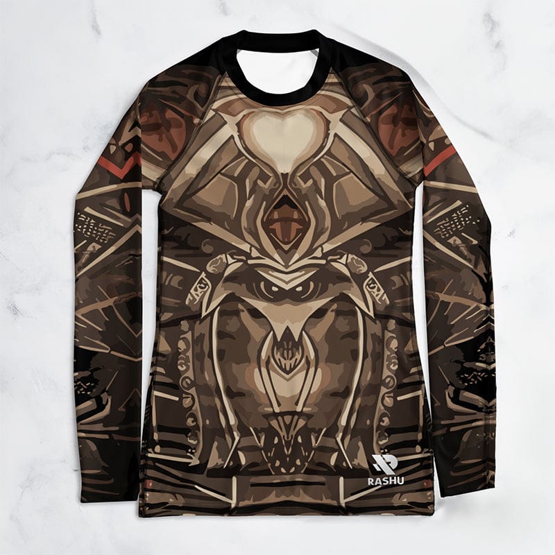 Rashguard Guerriere Sombre - Femme Votre Rash Guard, Votre Mérite | Rashu