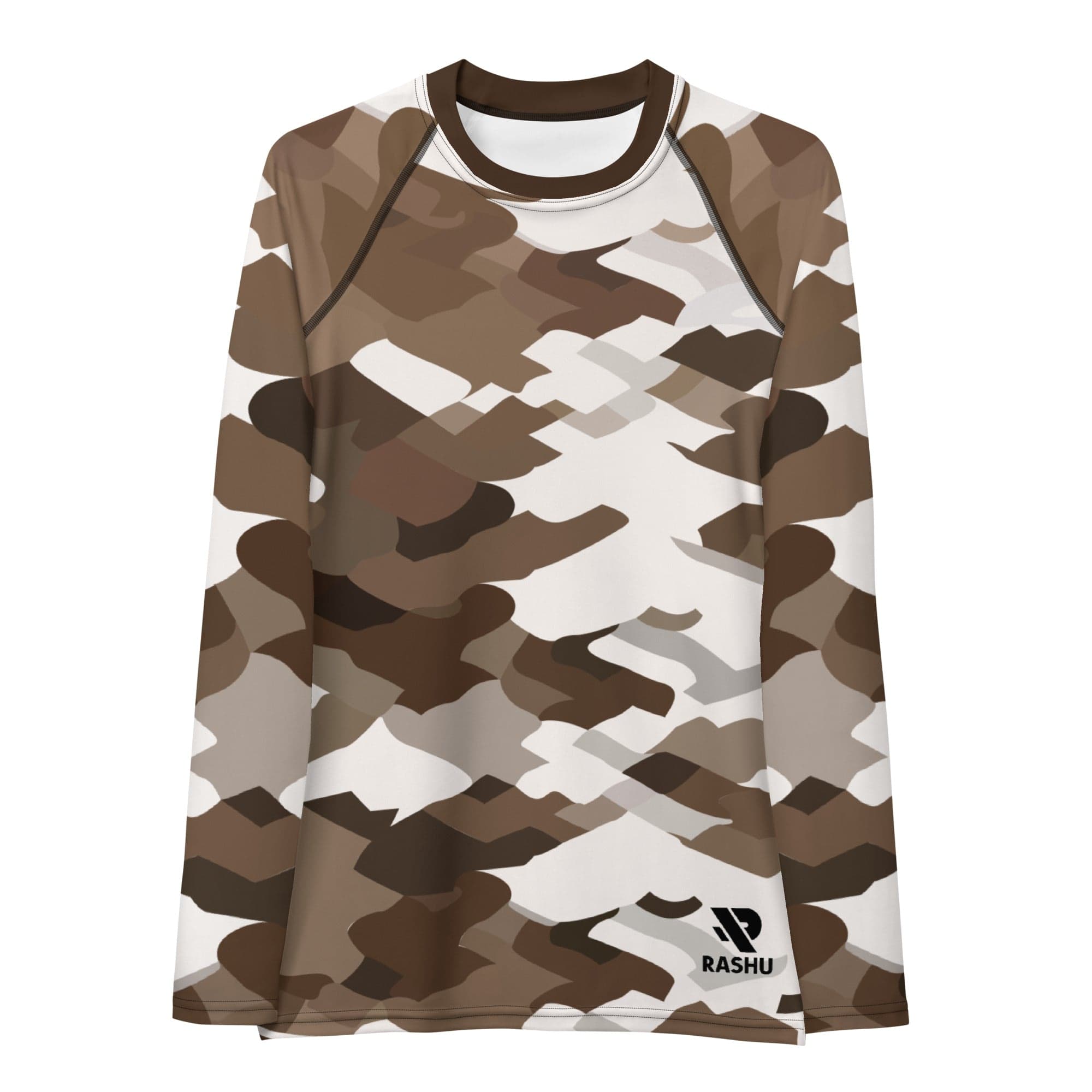 Rashguard Marron Camo - Femme Votre Rash Guard, Votre Mérite | Rashu