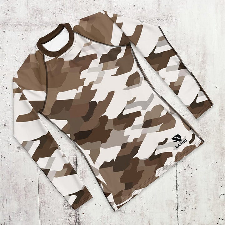 Rashguard Marron Camo - Homme Rashu | Shop de Rash Guards Numéro 1