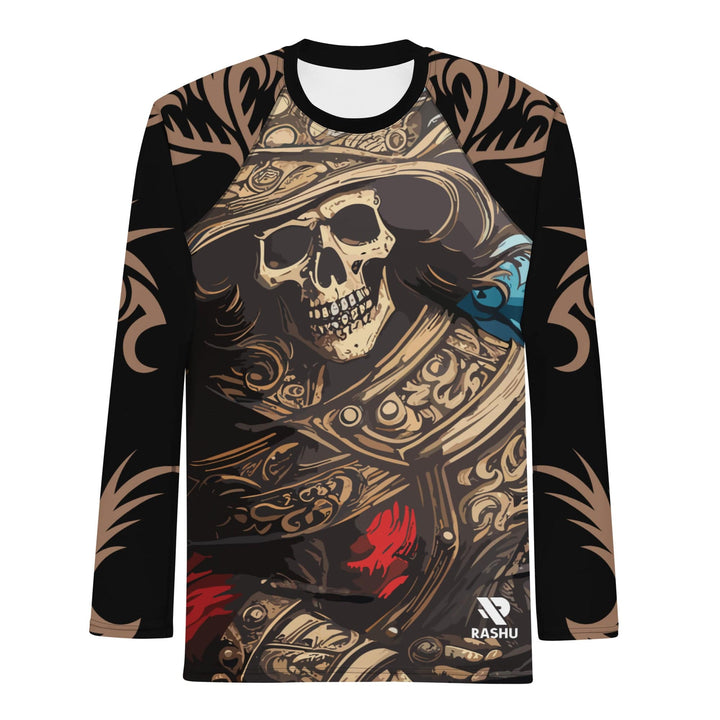 Rashguard Motif Pirate Ténébreux - Homme Votre Rash Guard, Votre Mérite | Rashu