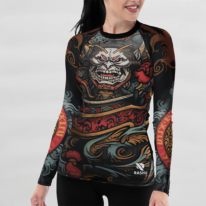 Rashguard Oni Tribale - Femme Votre Rash Guard, Votre Mérite | Rashu