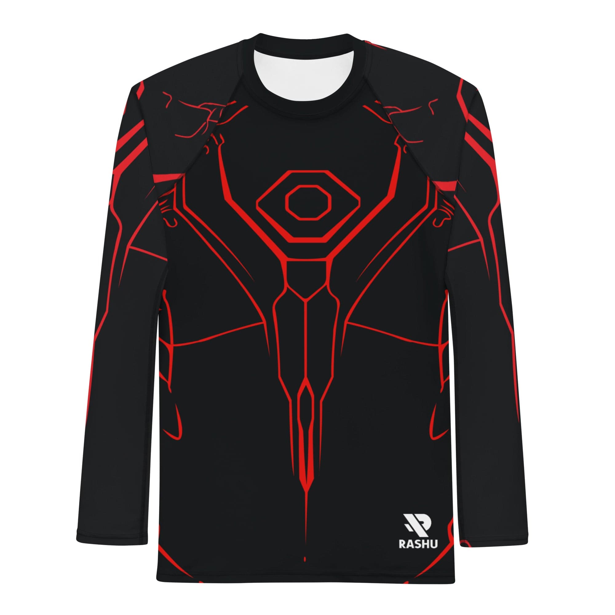 Rashguard Performance Rouge et Noir - Homme Votre Rash Guard, Votre Mérite | Rashu