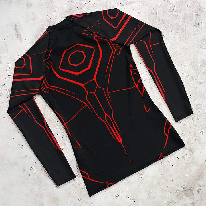 Rashguard Performance Rouge et Noir - Homme Votre Rash Guard, Votre Mérite | Rashu