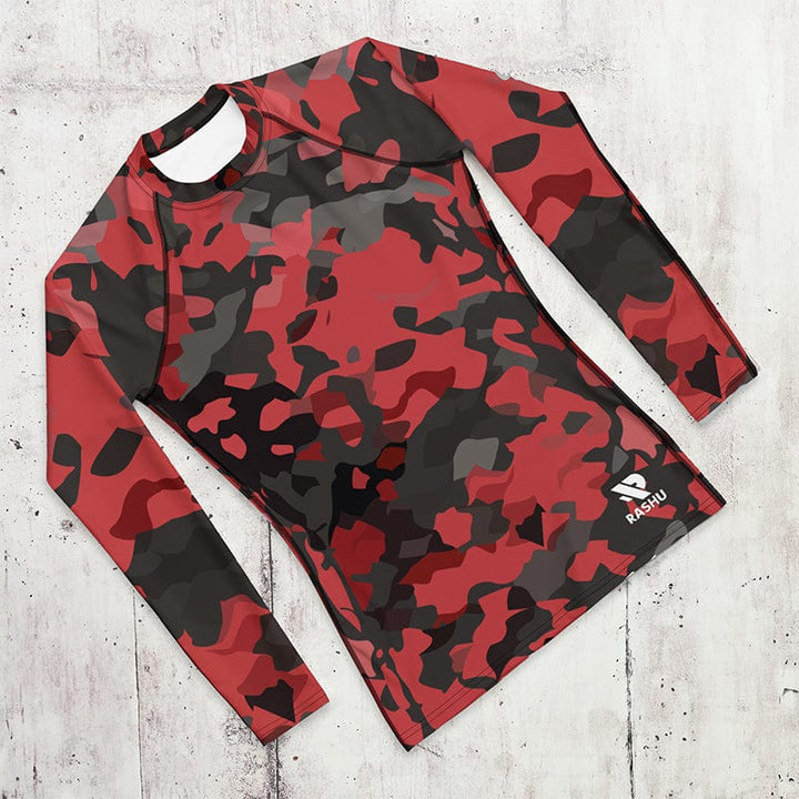 Rashguard Rouge Camouflage - Homme Rashu | Shop de Rash Guards Numéro 1