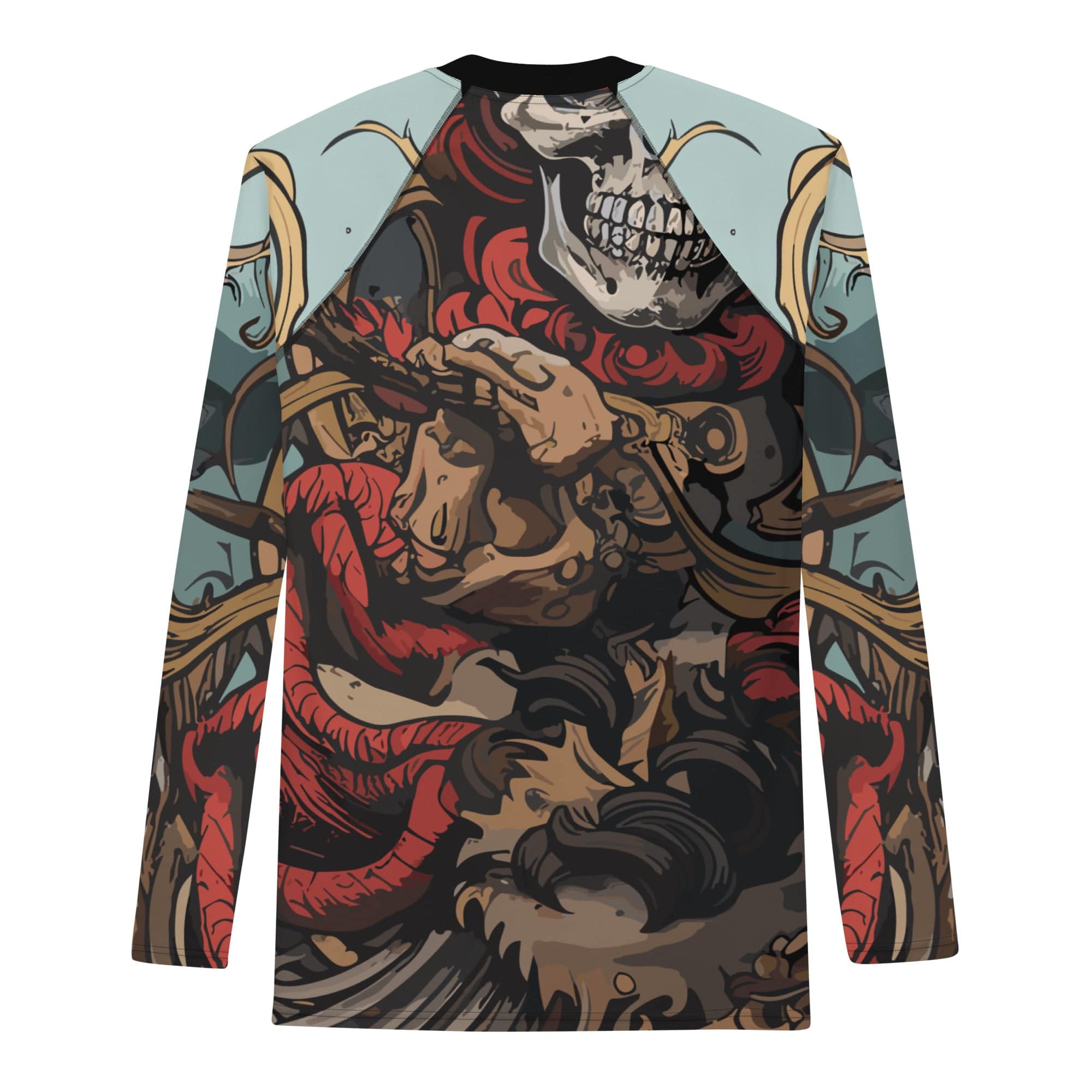 Rashguard Squelette de Pirate - Homme Votre Rash Guard, Votre Mérite | Rashu