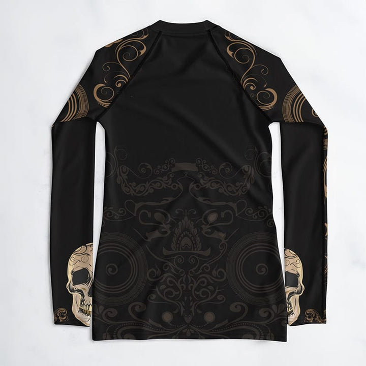 Rashguard Tête de Mort - Femme Votre Rash Guard, Votre Mérite | Rashu