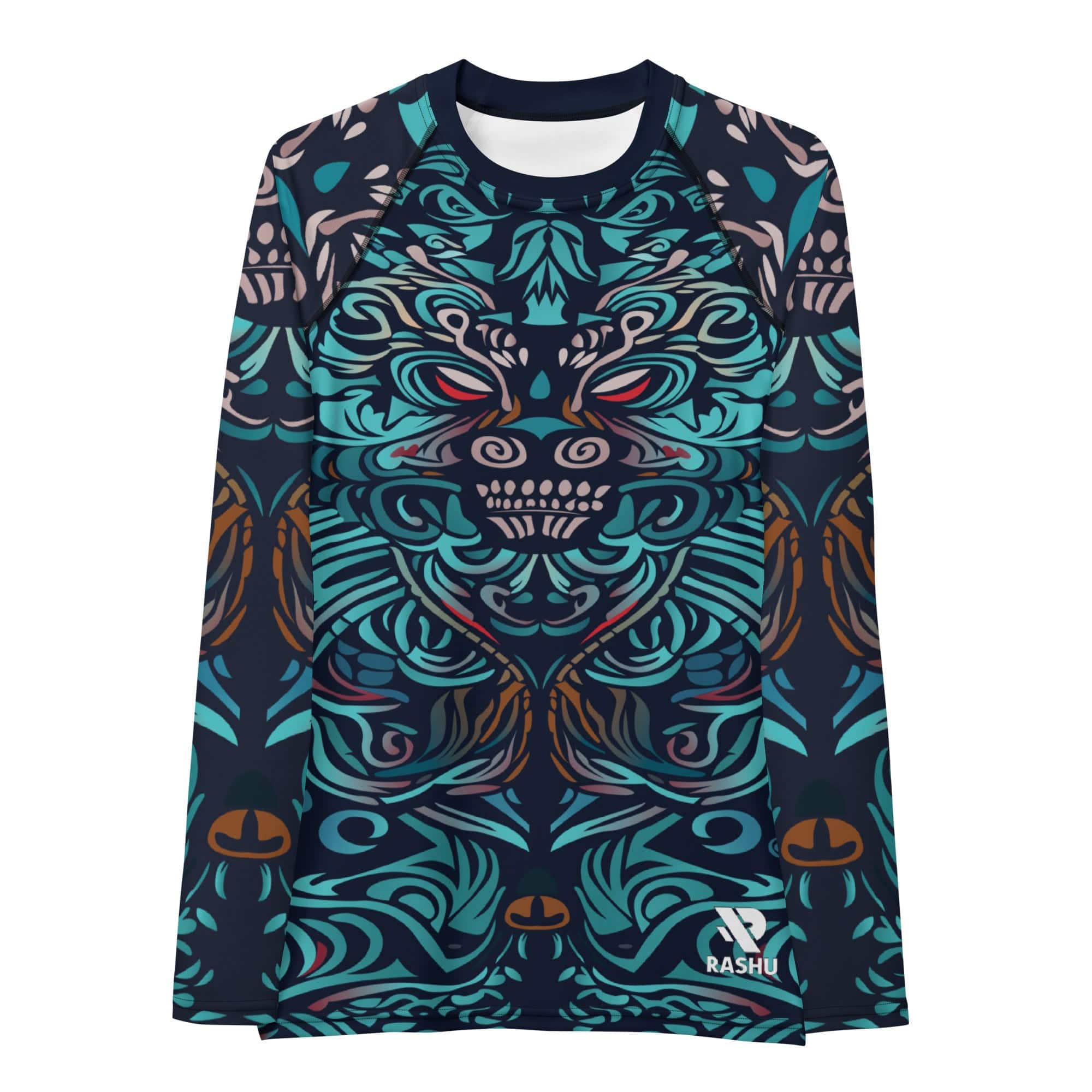 Rashguard Totem Spirituel Tiki - Femme Votre Rash Guard, Votre Mérite | Rashu