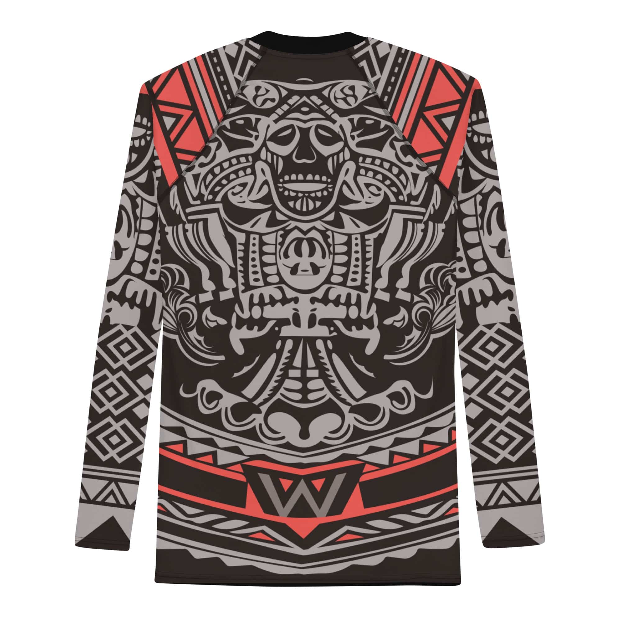 Rashguard Tribal Rouge et Noir - Homme Rashu | Shop de Rash Guards Numéro 1