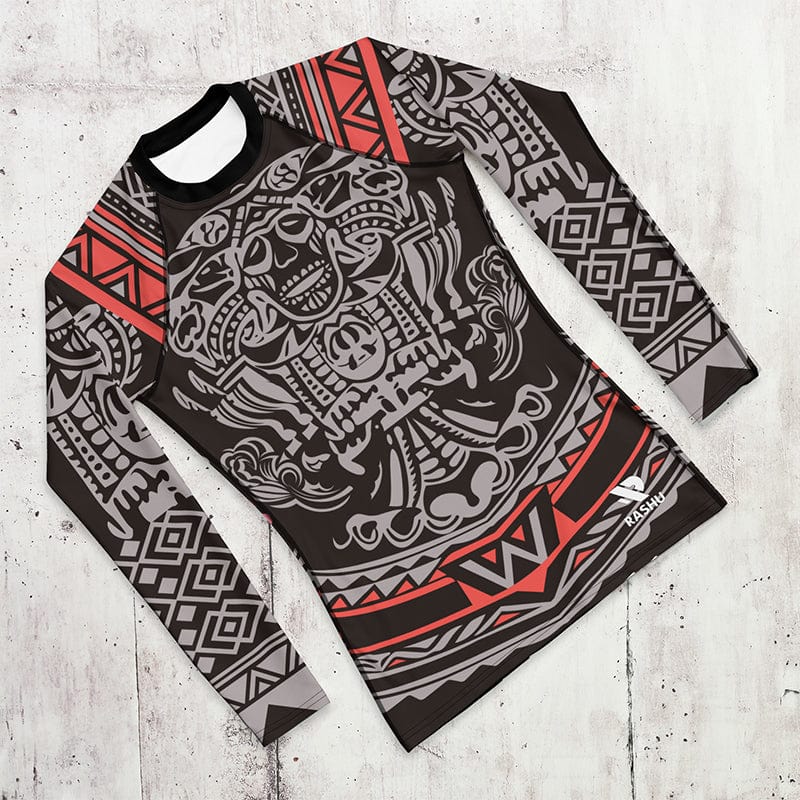 Rashguard Tribal Rouge et Noir - Homme Rashu | Shop de Rash Guards Numéro 1