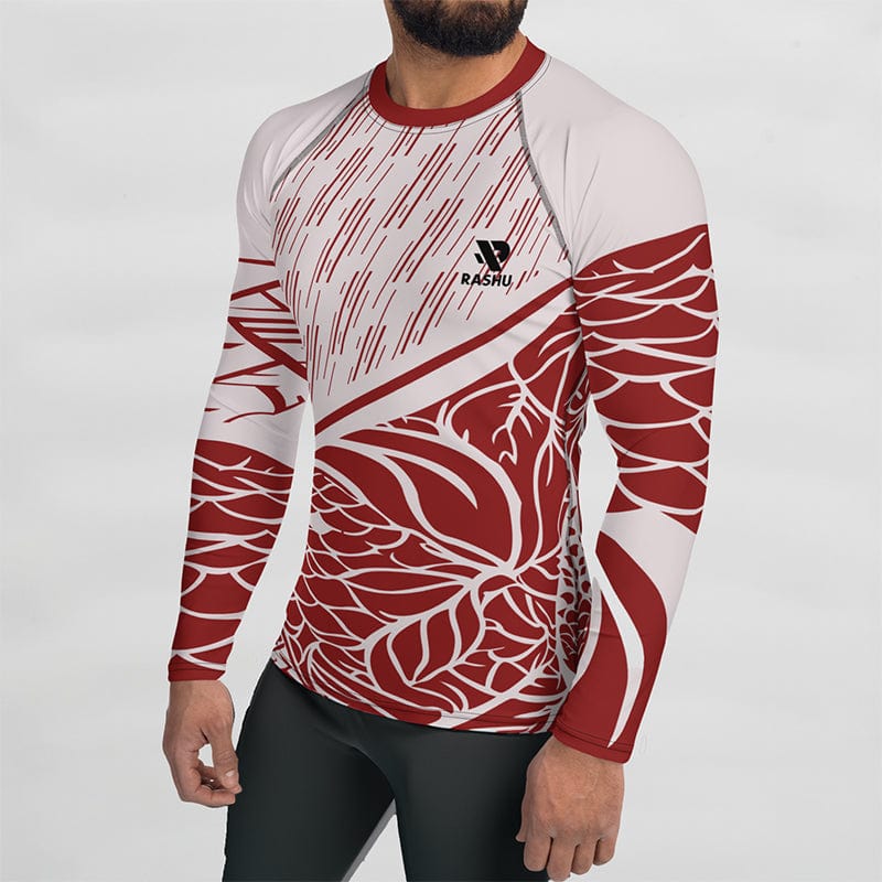 Rashguard Zénith Rouge - Homme Votre Rash Guard, Votre Mérite | Rashu