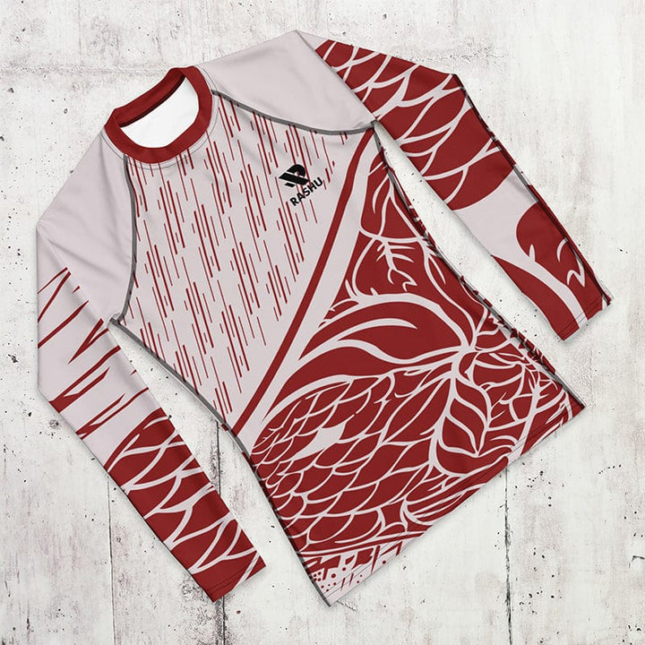 Rashguard Zénith Rouge - Homme Votre Rash Guard, Votre Mérite | Rashu